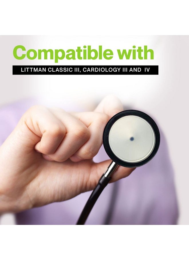 Durabasics Durabasics Classic 3, Cardiology 3 & Cardiology 4 Stethoscope Accessories Kit for Littman Stethoscope Replacement Parts & Littmann Stethoscope Parts - Fits Classic III, Cardiology III & IV - Black  - Image 3