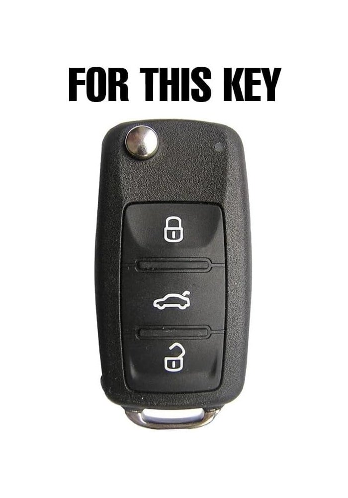 QASULER Silicone Car Key Fob Cover Case - Image 2