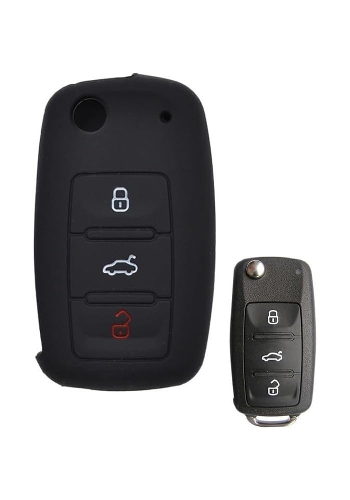 QASULER Silicone Car Key Fob Cover Case - Image 3