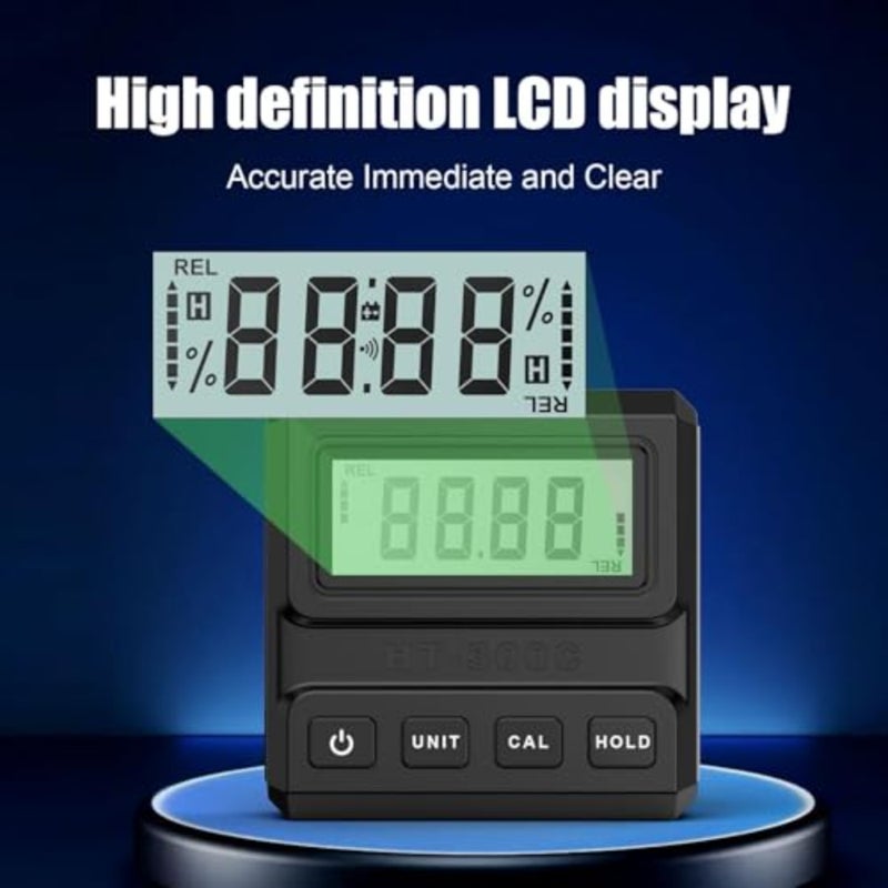 Digital Angle Finder with LCD Display, Magnetic Base Digital Angle Gauge, Portable and Easy to Use Precise Inclinometer Tool for Woodworking, Carpentry, Building, DIY Projects - Image 3