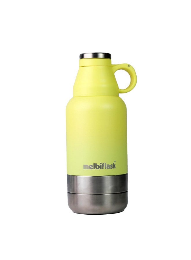 Melbify 3-in-1 Flask with Storage Bowls| Vacuum Flask |Melbiflask Water Bottle | Thermosteel Insulated Flask | 1 Litre | Hot&Cold Water,Coffee,Tea,Milk,Soup|Best Flask for Babies,Office&Travel - Image 1