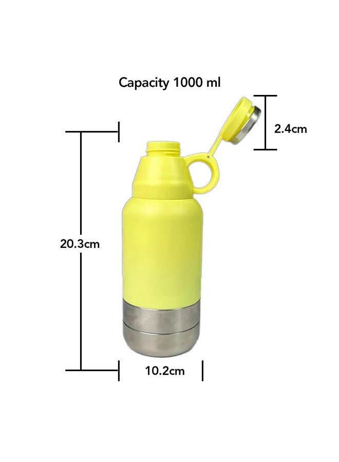 Melbify 3-in-1 Flask with Storage Bowls| Vacuum Flask |Melbiflask Water Bottle | Thermosteel Insulated Flask | 1 Litre | Hot&Cold Water,Coffee,Tea,Milk,Soup|Best Flask for Babies,Office&Travel - Image 4