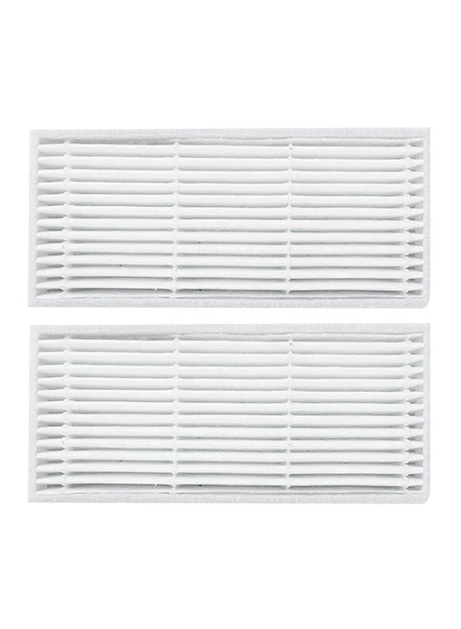 NIBEMINENT 2-Piece Dust Filter For Vacuum Cleaner Set White - Image 1