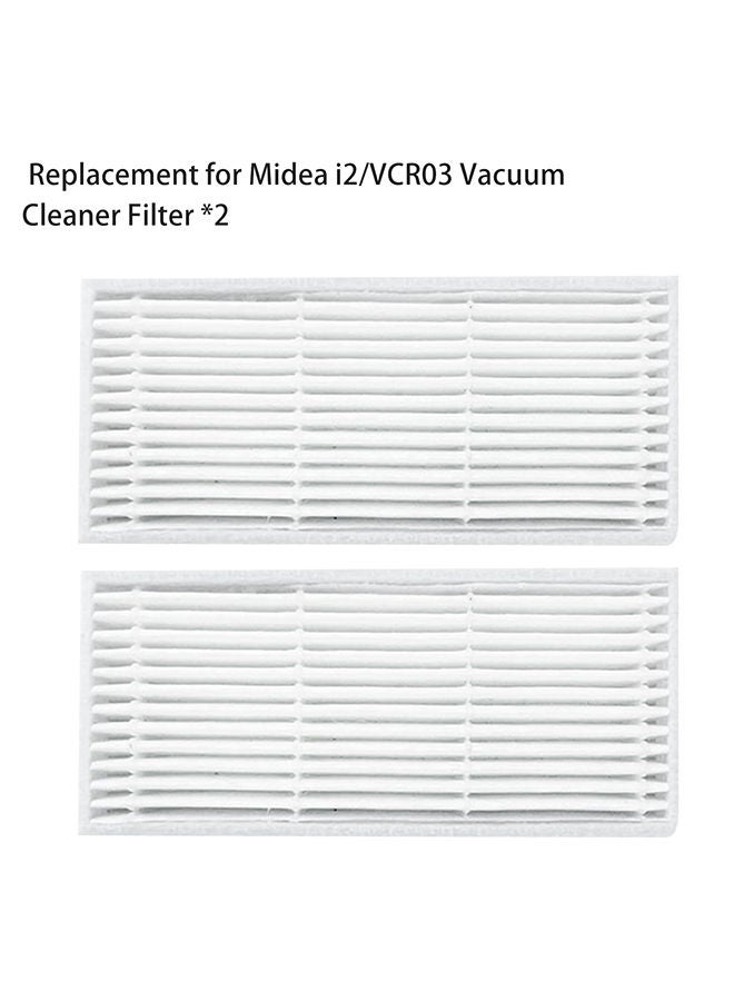 NIBEMINENT 2-Piece Dust Filter For Vacuum Cleaner Set White - Image 3