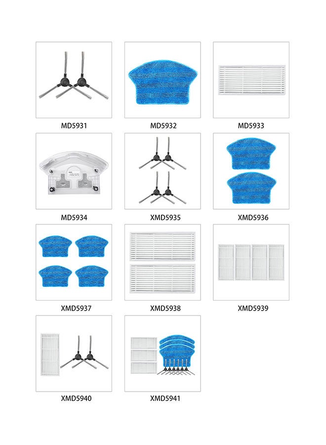 NIBEMINENT 2-Piece Dust Filter For Vacuum Cleaner Set White - Image 4