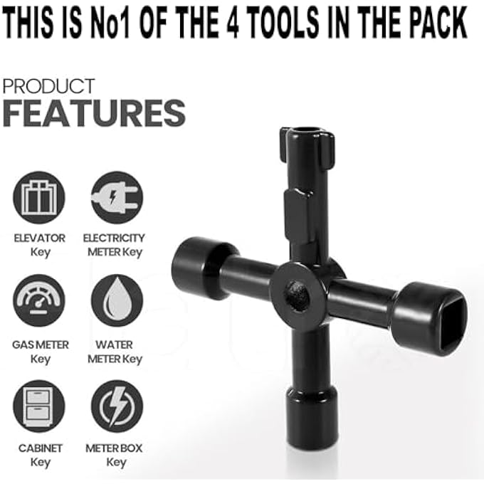 FULL HOUSE - UK HOME UTILITY KEYS FOR RADIATOR WATER ELECTRIC GAS METER BOX KEY CABINETS - Image 3