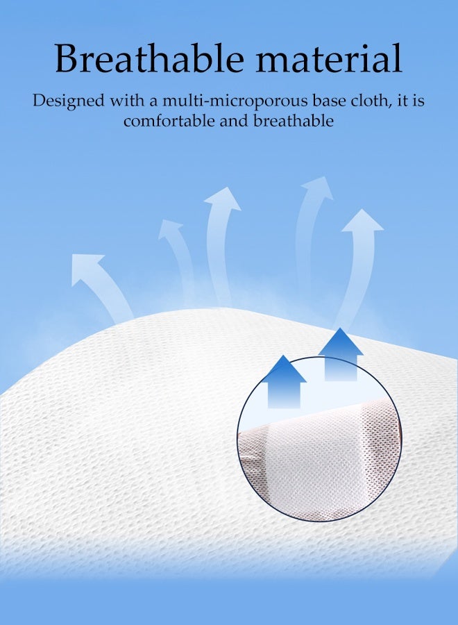 DUNISO 10 Pcs Sterile Adhesive Dressing，Non-Woven Sterile Self Adhesive Wound Dressing，Individually Wrapped Gauze Pads，Waterproof ,Breathable,for First Aid and Medical,5*8cm - Image 5