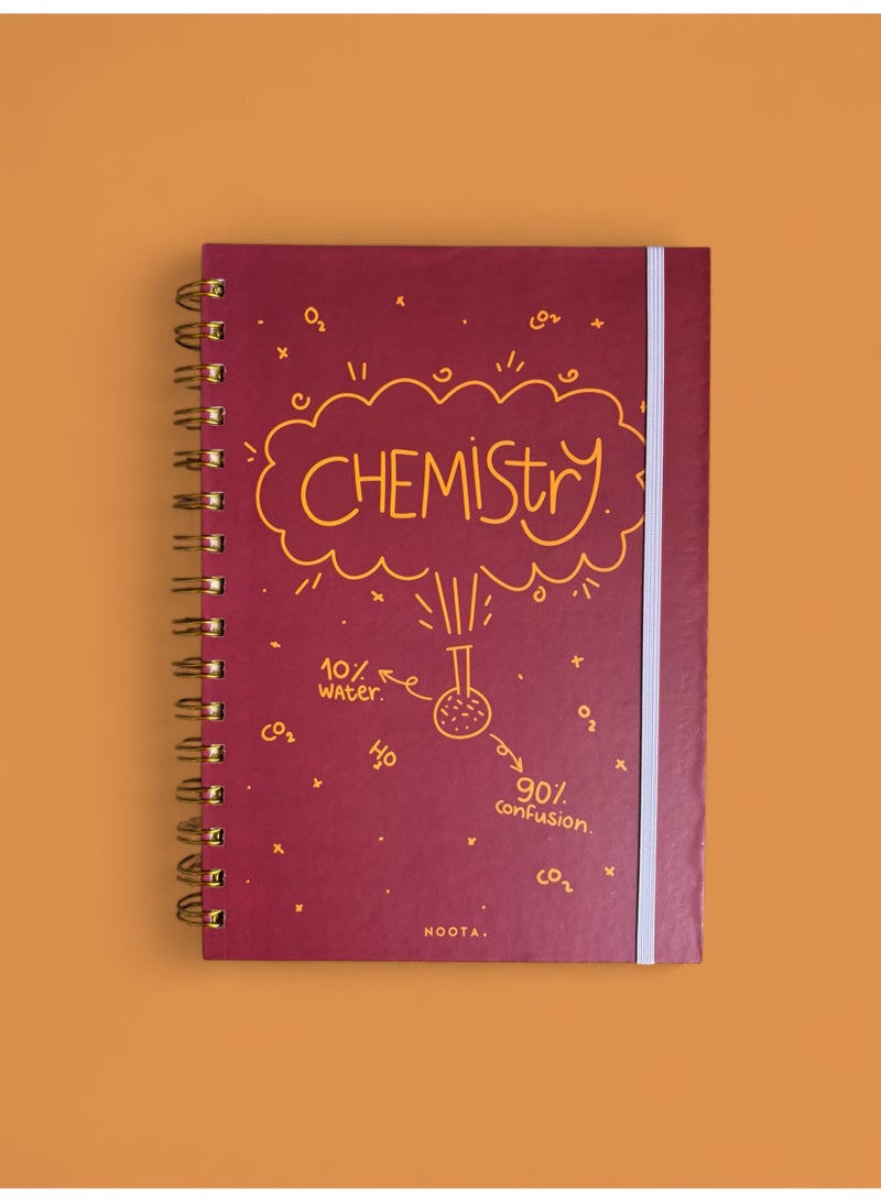 Noota CHEMISTRY A5 Notebook 100 papers, Hardcover - Image 1