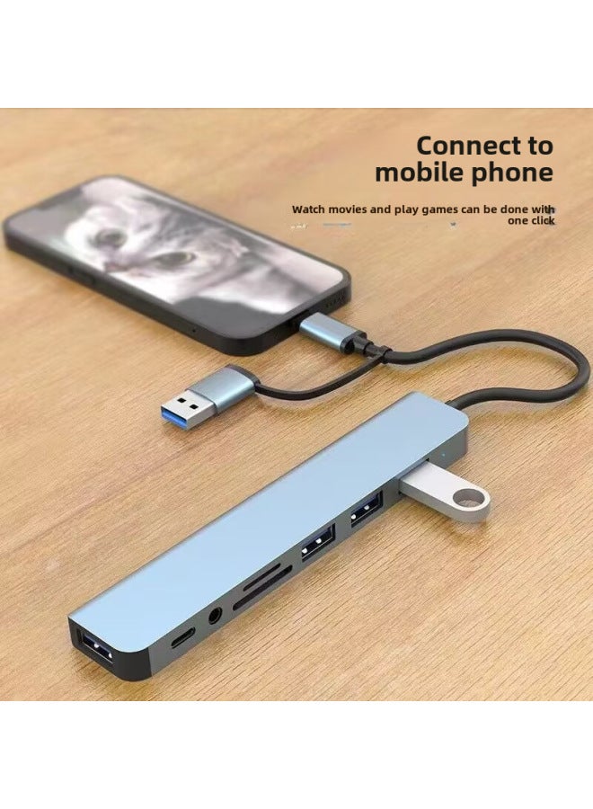 محول كمبيوتر متعدد المنافذ - محطة إرساء من نوع واحد إلى أربعة - محول محطة إرساء USB 3.0 - Image 2