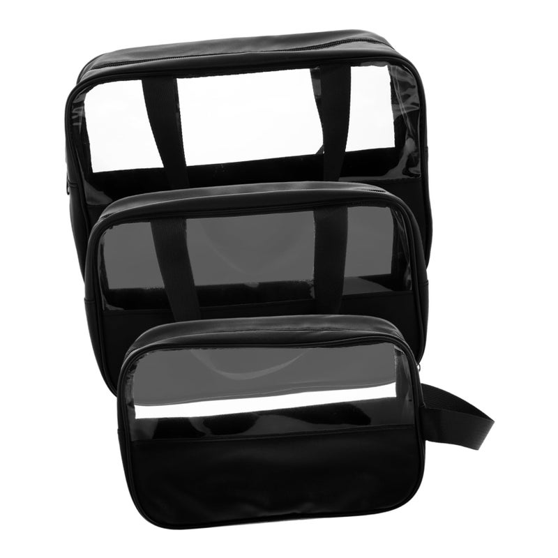 Waterproof Makeup Bag Set 3 Sizes Compact Travel Organizer Portable For Cosmetics - Image 2