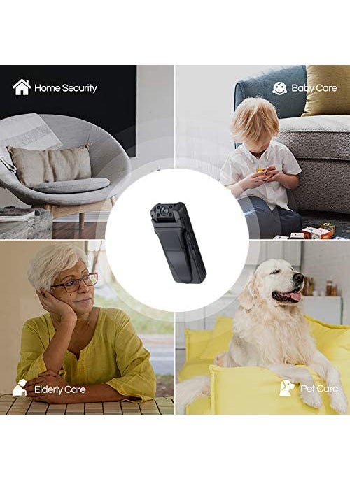 TECHNOVIEW Technoview 12MP WiFi Mini Camera Full HD Video and Audio Recorder IR Night Visio Motion Detection Body Action Camera with Clip Long Working Security Cam for HomeOfficeMeeting Portable A12  - Image 4