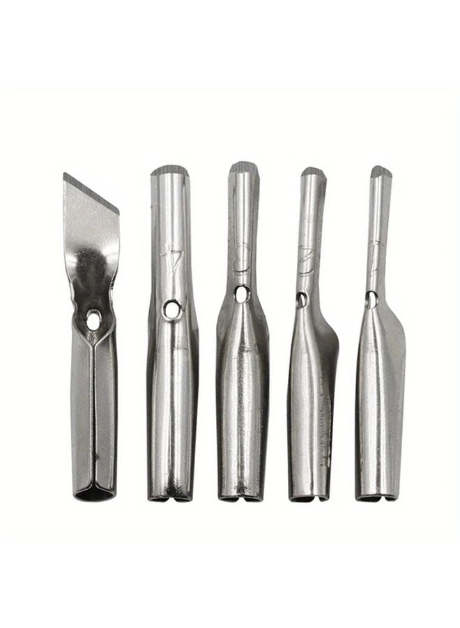 1 Set Lino Block Carving Tools With 5 Blades For Printmaking And Sculpture - Image 5