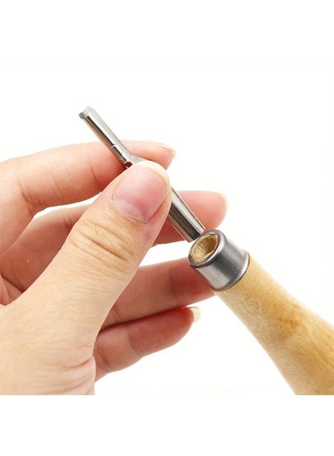 1 Set Lino Block Carving Tools With 5 Blades For Printmaking And Sculpture - Image 4