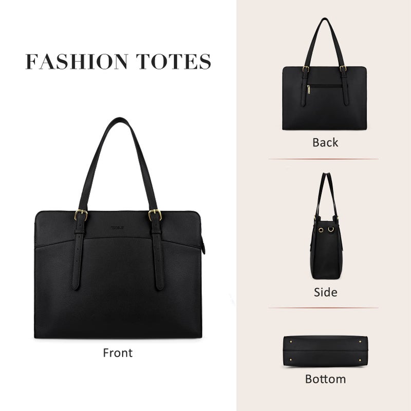 ECOSUSI Laptop Bag for Women 15.6 Inch Work Briefcase Tote Professional with Shoulder Strap for Business Travel Office - Image 5