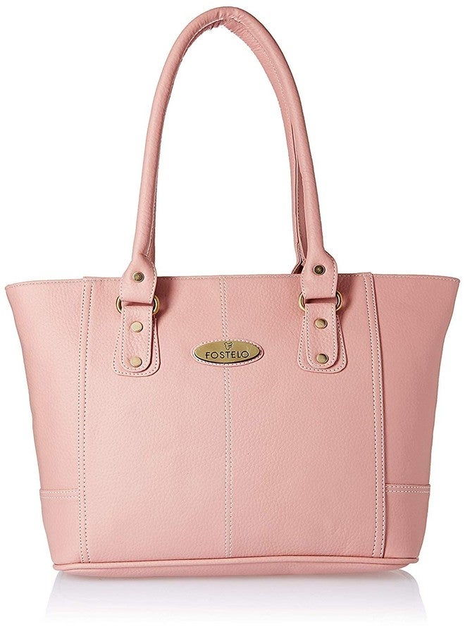 Fostelo Women's Everly Satchel Tote Handbag for Women | Ladies Purse | Stylish Shoulder Bag | Gift For Women | Light Pink - Image 1