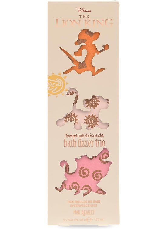 Mad Beauty Mad Beauty Disney Lion King Reborn DIY Bath Fizzer Set | Mango & Papaya Scent | Fun Bath Time for Kids & Adults | Cruelty-Free | Gift for Disney Fans 