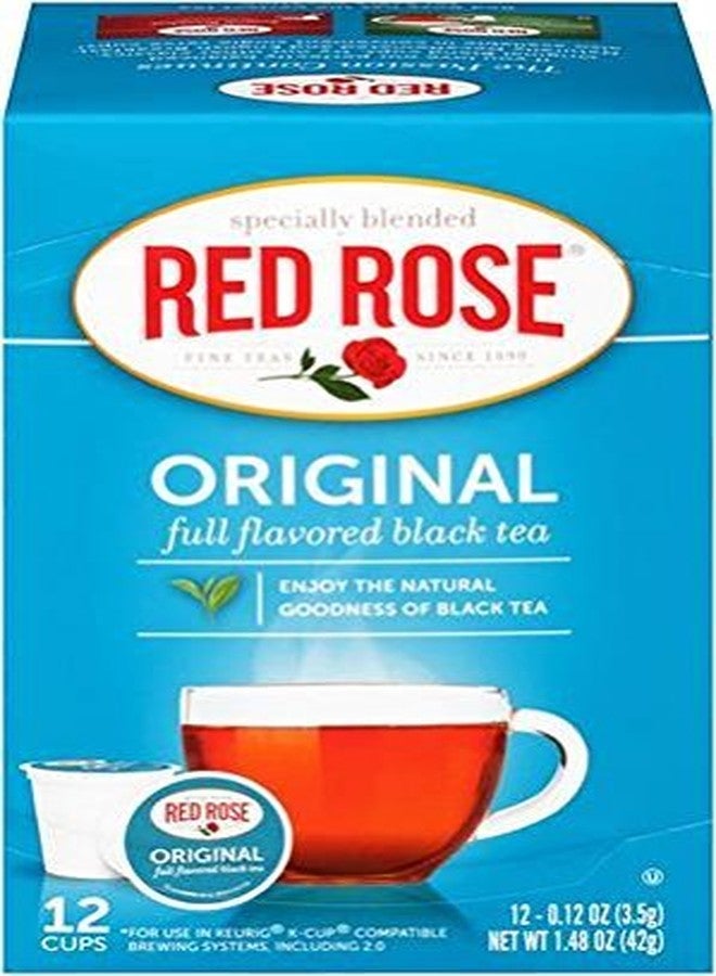 Red Rose Original Full Flavored Black Tea Specially Blended Strong Black Tea Single Serve K-Cups (Pack of 1) - Image 1