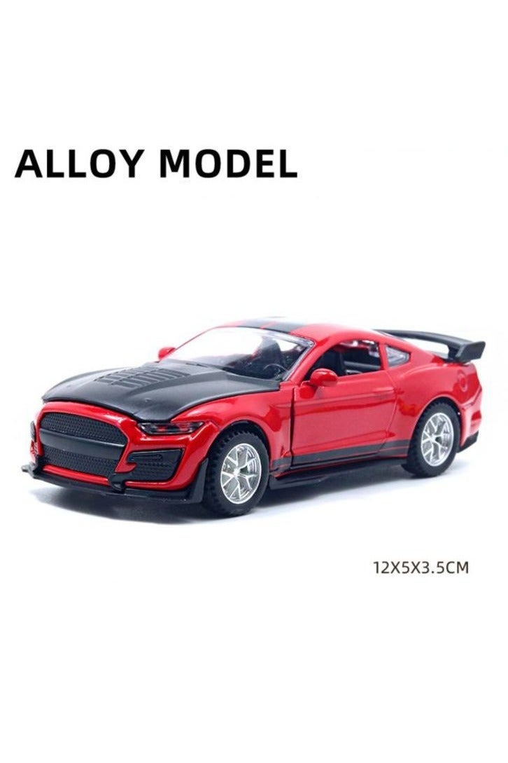 هالامودو 1:36 سبيكة السيارة الرياضية نموذج , سحب مرة أخرى لعبة السيارة , نموذج السيارة للأطفال فتى فتاة هدية , شاشة الجمع , أحمر / أسود 12 سم * 5 سم * 3.5 سم