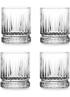 Paşabahçe Elysia Blue Colored Water - Whiskey Glass - 355 cc - 4 pieces