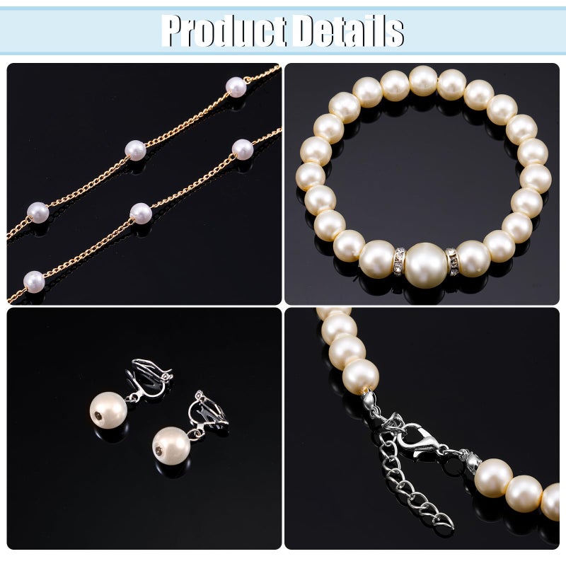 Gejoy 8 Pcs Old Lady Wig Costume for Women Grandma Granny Costume Accessories for 100 Days of School Cosplay(Gray Bun Wig) - Image 4