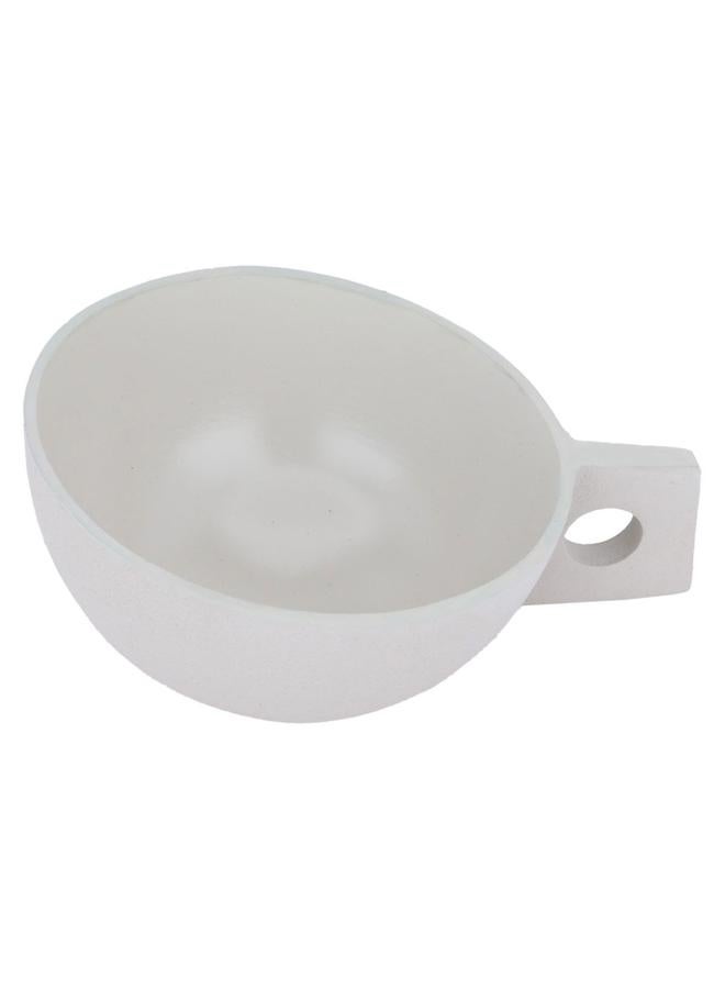 السيف  وعاء تقديم من الحديد المطلي بمقبض دائري 5.6 × 13 × 13 سم باللون الرمادي الفاتح - Image 2