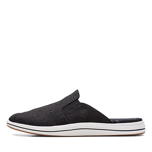 Clarks Breeze Shore Mule, Black Floral, 7 Narrow - Image 1
