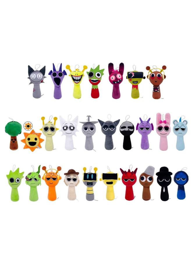 Sprunki Plush Rhythm Box Game Peripheral Plush Doll Doll-Color:Green Caterpillar-ready Stock 20cm 67g-Height:Vacuum Compression  - Image 3