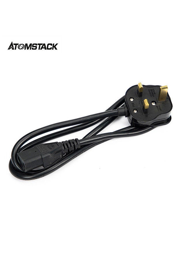 ATOMSTACK - Power Adapter Cord UK Plug Power Supply Cable for Laser Engraving Machine Air Assist Adapter Power Cord 1.5m Suitable for X20/S20/A20/A5 PRO/A5 M50 Pro/A10/S10/X7/P7 Laser Engravers - Image 1
