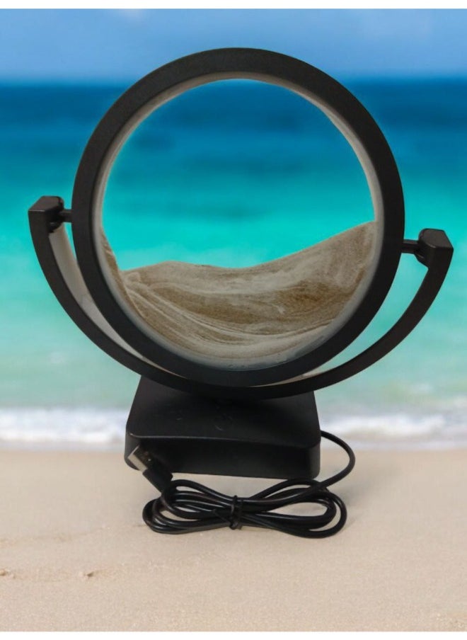 Generic - "Desert Daydream: Desert Oasis Sand Art Clock | Multi-Purpose Clock | Enchanting Decor | Quiet for Any Room | Innovative Clock for Office and Home - Image 1