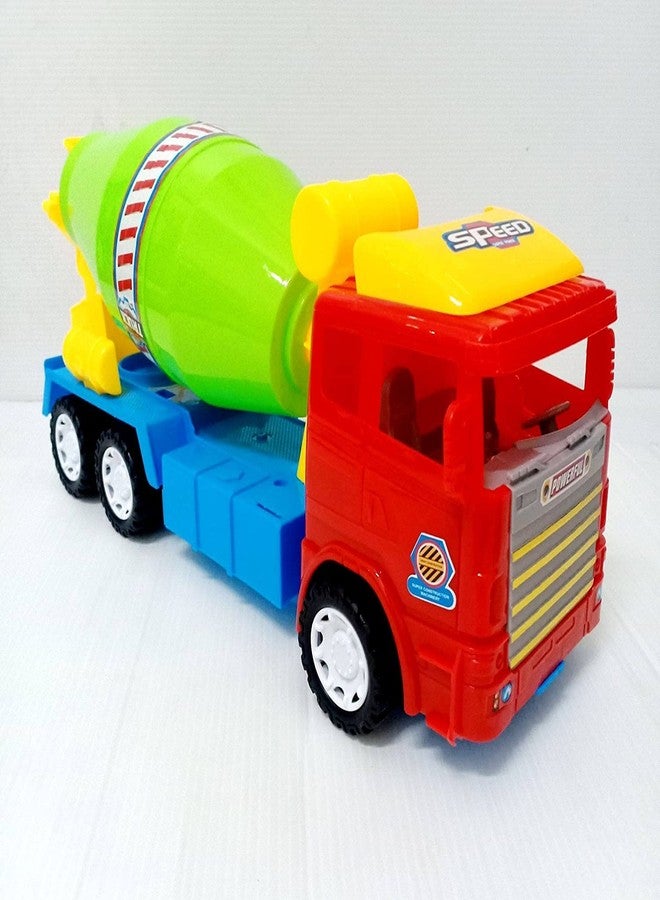 ROSEFAIR Construction Toys for Toddler Kids, Friction Powered Oil Tanker Truck Toy, Engineering Vehicles Cars, Sand Toys Trucks, Multicolour (Mixture-Cement-E05) - Image 1