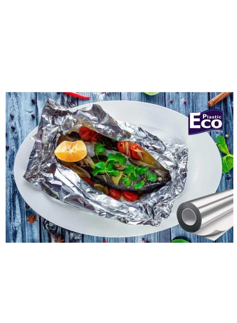 ECO Plastic 2pack of Aluminum(aluminium) Foil Silver 75sqft 23.22m × 30cm  - Image 2