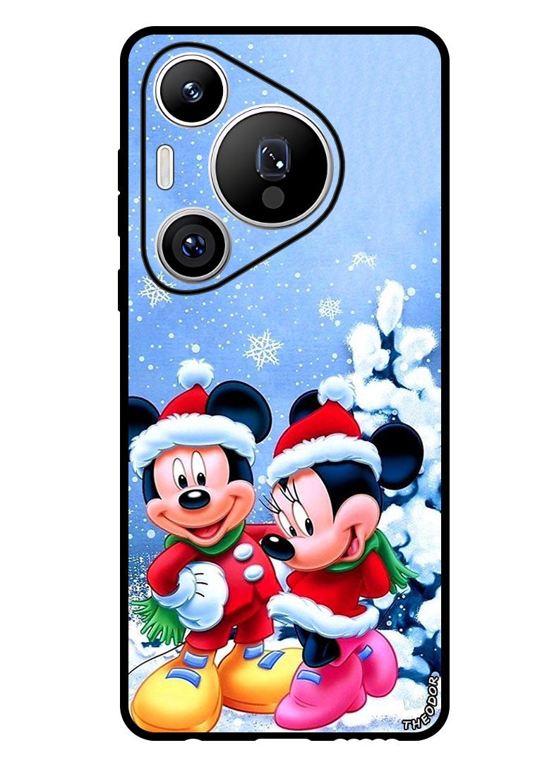 Theodor Protective Case Anti Scratch Shock Proof Bumper Cover For Huawei Pura 70 Pro Mickey & Minnie Mouse - Image 1