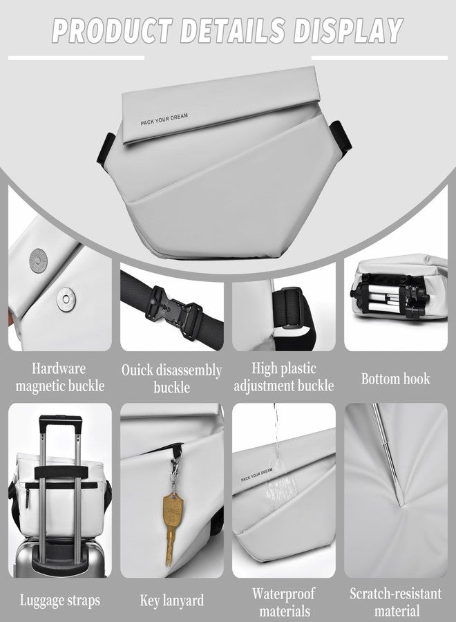FSD.WG Cross-body bag Shoulder bag Sling Backpack and Crossbody Bags for Men fit 12" iPad Casual Daypack - Image 4