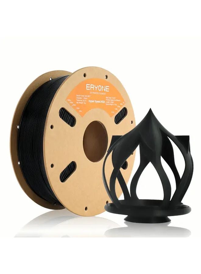 Eryone Black 1kg ASA Hyper Speed 3D Printer Filament 1 75mm High Speed Printing - Image 2