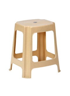 NILKAMAL Nilkamal STL06 Strong and Durable Plastic Seating Stool for Home | Bedroom | Bathroom | Kitchen | Living Room | Office | Adult | Kids | Children's & Garden Stool with high Load Capacity (Marble Beige)  - Image 3