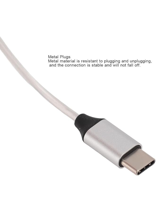 erorex Usb C To Aux Headphone Jack Adapter Usb C To 2.5Mm 3.5Mm 4.4Mm Headphone Jack Adapter Support 32Bits 384Khz Pcm Usb C To Aux Dongle Cable For Usb C Devices - Image 5