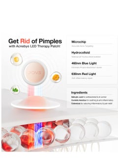 JOVS Jovs AcneBye Smart Acne Patch & Acne Mark Patch – Blue & Red Light Therapy, Salicylic Acid, Centella Asiatica, Fast Acne Removal, Fades Acne Scars, Hydrocolloid, Clinically Tested  - Image 2