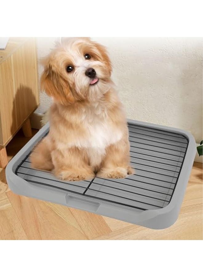 صينية صغيرة ومتوسطة الحجم للكلاب مع إطار شبكي قابل للإزالة وحامل سادة تدريب - Image 4