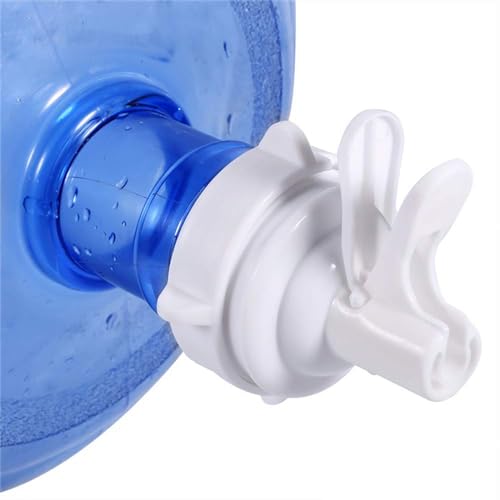 Yimaa 2 Pack Water Jug Dispenser Valve Water Jug Cap Bottle Spout Reusable Plastic Spigot Faucet for 55mm Non Threaded Crown Top Drinking Bottle - Image 5