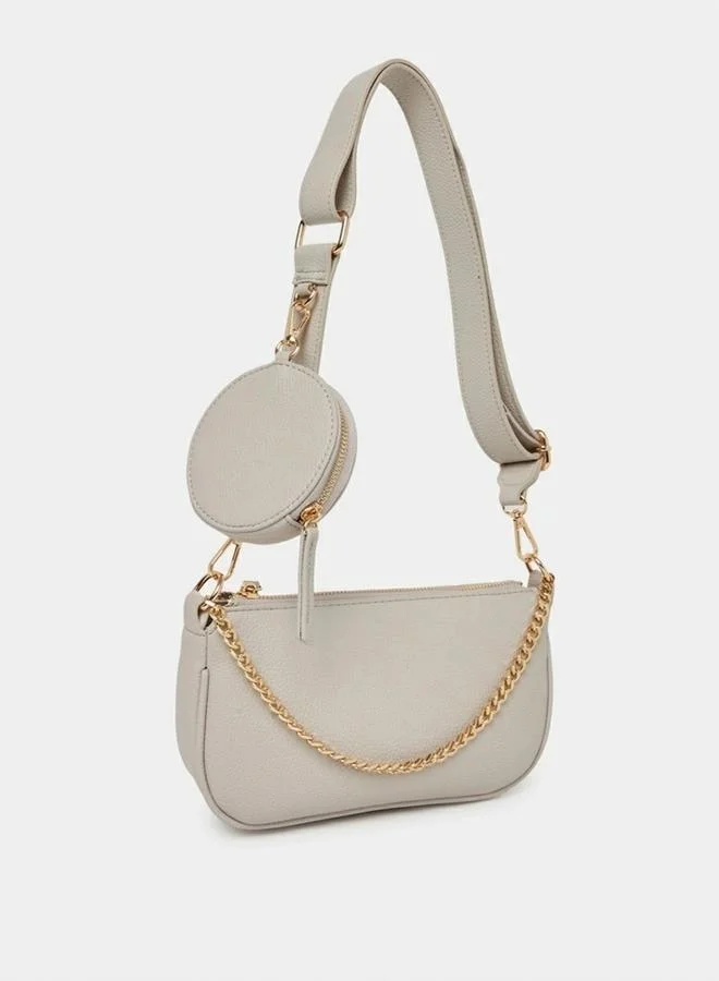 ستايلي Styli Chain Drop Crossbody Bag