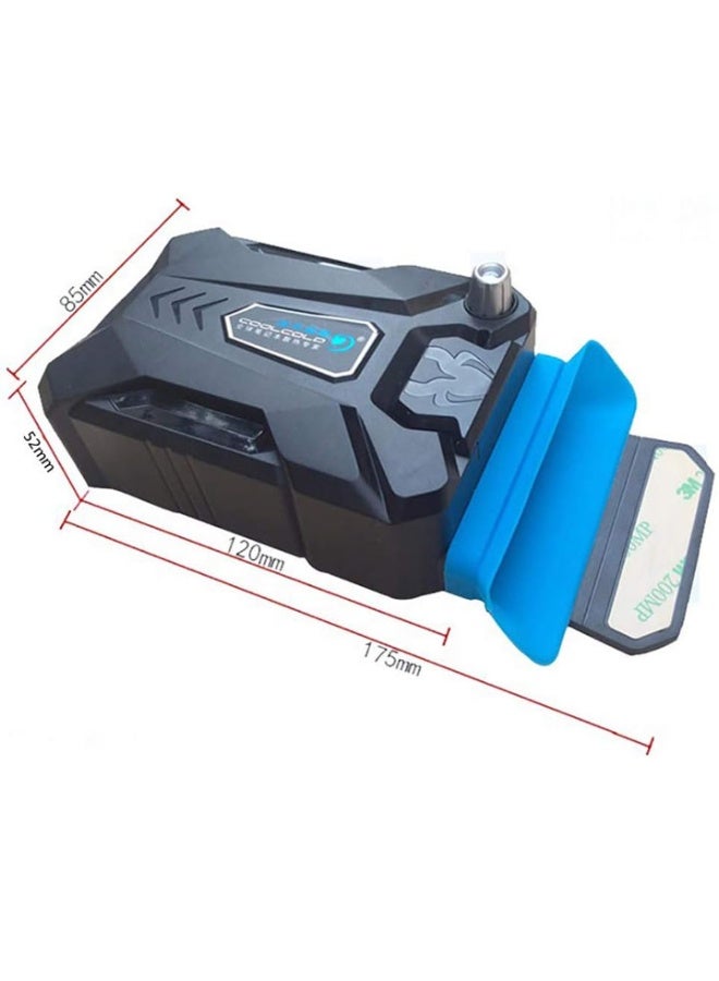 مروحة تبريد للكمبيوتر المحمول مزودة بسرعة قابلة للتعديل، ومروحة تبريد صامتة، وتصميم محمول لتخفيف الحرارة بشكل فعال، وتعمل بمنفذ Micro USB، وخفيفة الوزن. - Image 2