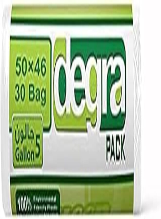 Degra trash bags, white - 30 bags