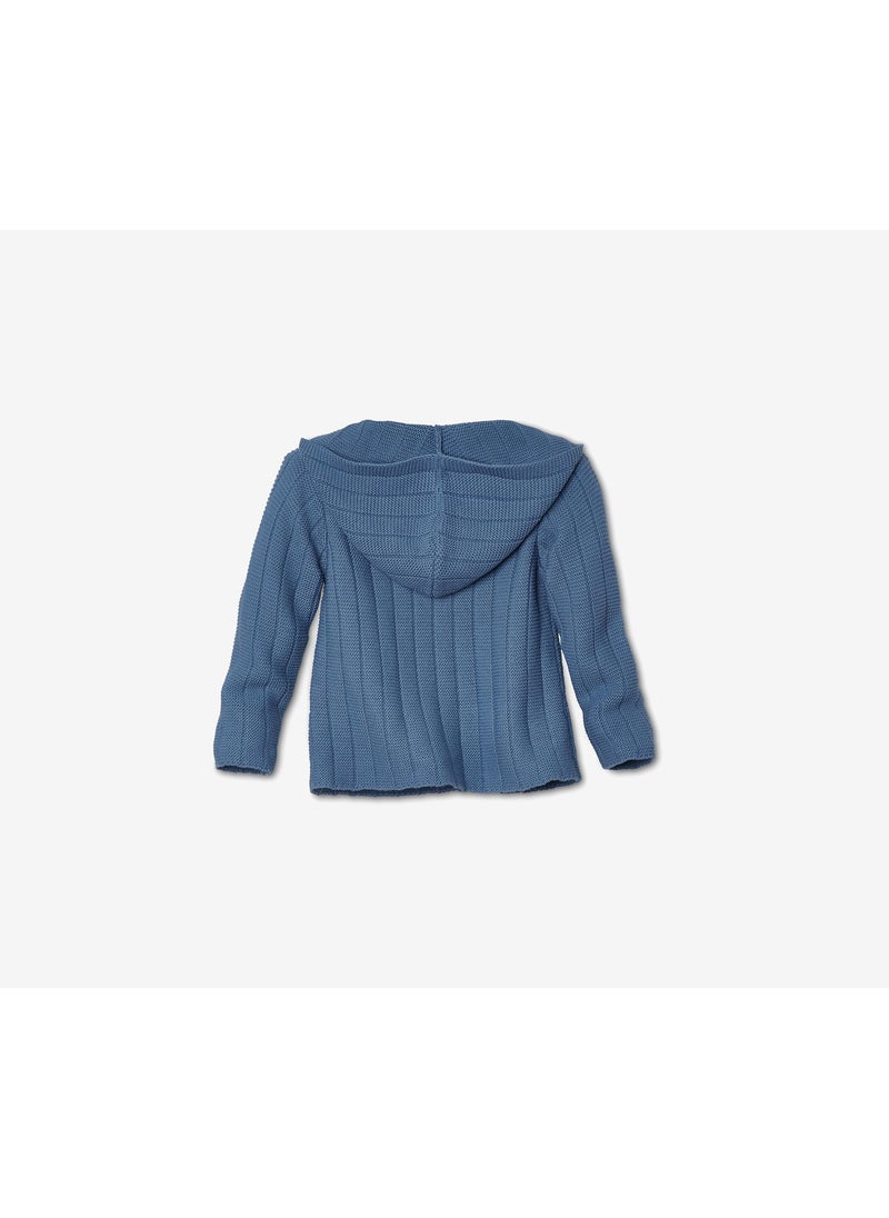 Tchibo Baby Boys Knitted Cardigan, Blue  - Image 3