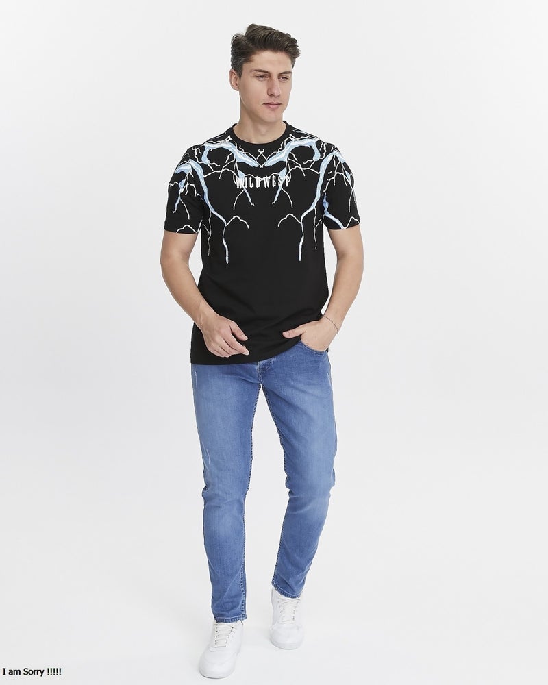 Yhg Tekstil Yhg Textile Lightning Printed Combed Cotton Men's T-Shirt  - Image 1