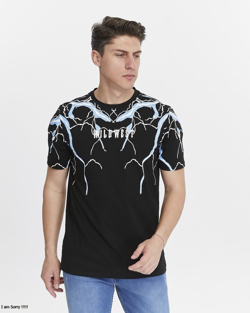 Yhg Tekstil Yhg Textile Lightning Printed Combed Cotton Men's T-Shirt  - Image 3