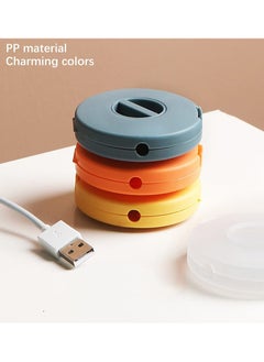 SYOSI Cable Management, 4 Piece Data Cable Sorter Storage Box, Retractable Portable Power Cord Organizer for Wrapping Earbuds  - Image 2