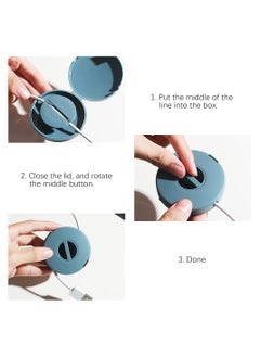 SYOSI Cable Management, 4 Piece Data Cable Sorter Storage Box, Retractable Portable Power Cord Organizer for Wrapping Earbuds  - Image 5