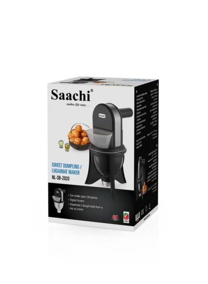 Saachi صانع اللقيمات / الحلوى NL-SB-2020-BK أسود – مقلاة اللقيمات والحلويات الاحترافية (38.5x50x46.7 سم) – فعالة وسهلة الاستخدام، مثالية للمطابخ المنزلية والأعمال الصغيرة - Image 4