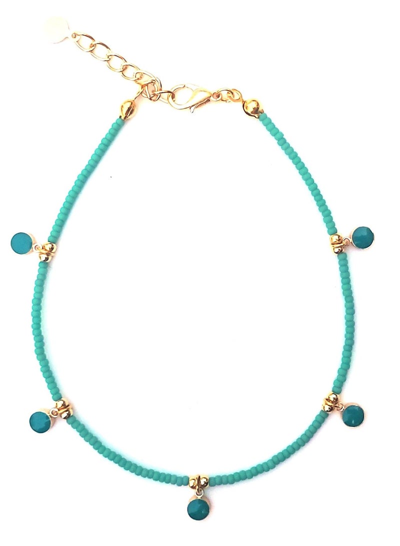 Alwan Long Size Evil Eye Anklet - Image 2