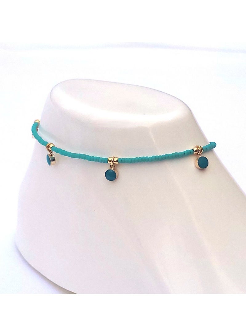 Alwan Long Size Evil Eye Anklet - Image 3